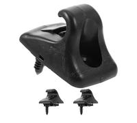 MOLUCKFU 3 clip di montaggio per aletta parasole: gancio di fissaggio per aletta parasole per auto, clip di ricambio per interna per auto, staffa di fissaggio compatibile con Hyundai, nero