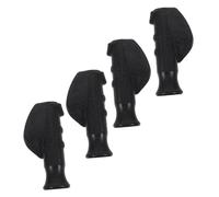 MOLUCKFU 4 Pezzi Manopole Impugnature per Deambulatori Nere Ergonomiche e Morbide Ricambio Comfort per Rollator Carrelli e Sedie Rotelle