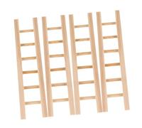 MOLUCKFU 4 pezzi Mini Scala in Legno per Casa delle Bambole da Scale in Miniatura per Decorazioni Accessori per Presepe e Giardino per Scatti Fotografici e Progetti DIY