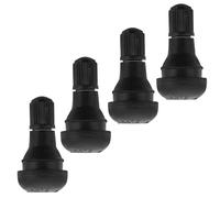 MOLUCKFU 4 pezzi Steli Valvola Pneumatici Tubeless in Gomma Nera Ricambio per Cerchioni Auto Tenuta Ermetica Antiperdite Facile Installazione per Veicoli Vari