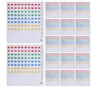 MOLUCKFU 400 Pezzi Map Indicator Labels, Self Adhesive Map Pointer Stickers, Piccole Bandierine Rosse, per Travel Memory Indicator Labels e Travel Planning, Carta 0.4