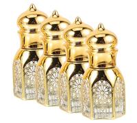 MOLUCKFU 4pezzi Bottiglie Profumo Vuote Flaconi Riutilizzabili Da Viaggio Design Elegante e Pratico Per Essenze e Profumi Perfetti Per Outdoor e Trasporti Compatti