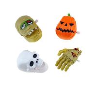 MOLUCKFU 4pezzi Giocattoli di Halloween Carica Meccanica da Sicura Regali per Feste di Halloween per Ragazzo Ragazza Riempimento per Sacchetti di Dolcetti Accessori Divertenti per Feste