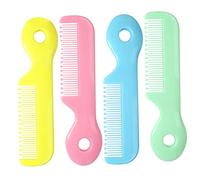 MOLUCKFU 4pezzi Pettini Per Ragazzo Ragazza Con Denti Rotondi Pettine Sicuro Per Ragazzo Ragazza e Ragazzo Ragazza Accessori Per Dei Design Leggero e Pratico