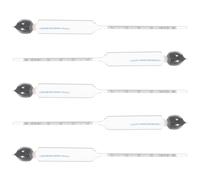 MOLUCKFU 5 pezzi Alcolometro per Liquori con Tripla Scala e Termometro Misuratore di Gradazione Alcolica Portatile e Riutilizzabile per Uso Domestico