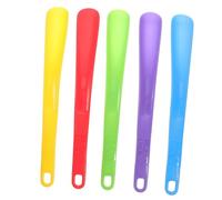 MOLUCKFU 5pezzi Estrattori Di Scarpe Colorati Plastica Sollevatori Portatili Per Donna Accessori Pratici Per Indossare e Togliere Scarpe Con Facilità Giallo Verde Blu Rosa