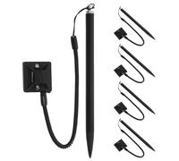 MOLUCKFU 5pezzi Stilo con Cordino per Touchscreen Punta in Resistenza Molla Design Ergonomico per Appunti e Presentazioni Anti-smarrimento per Pos Mobili