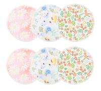 MOLUCKFU 6 pezzi Cuscinetti Allattamento Lavabili in Fibra di Bambù Traspiranti Riutilizzabili e Assorbenti per Maternità Protezione Contro Perdite di Latte Comfort e Asciutto per Uso