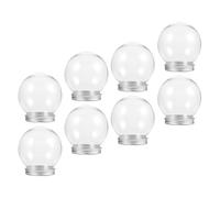 MOLUCKFU 8 Pezzi Xmas Water Globe 150ml in Plastica PET Tappo a Vite, Facile da Operare, per Creazioni Artigianali e Snow Globe Making