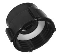 MOLUCKFU Adattatore per Serbatoio IBC Filettatura Grossa Fine, 75mm | Plastica Nera, Tenuta Affidabile, Anello di Gomma Ispessito Incluso, per Tubazioni e Irrigazione Giardino