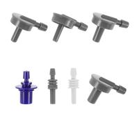 MOLUCKFU Adattatore per Tubo Flessibile 7 Pezzi Connettore per Bracciale Misuratore Pressione Braccio Compatto Resistente per Monitor Sanitario Uso Domestico e Ospedaliero