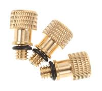 MOLUCKFU Adattatore Valvola in Rame Set da 3 per da Strada e Accessorio Compatto per Pompe Gonfiaggio Rapido Pneumatici Compatibile Portatile