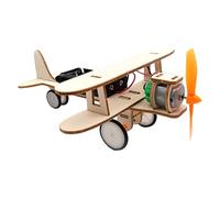 MOLUCKFU Aereo Elettrico Fai da Te in Legno, Kit Scuola | Attività Stem e Progetti di Scienze, Osservazione, Assemblaggio, Adatto a Studenti e Gruppi
