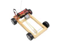 MOLUCKFU Auto Telecomandata Gioco di Assemblaggio Fai da Te in Legno a Ruote Motrici di Auto per Bambini e Studenti per Progetti Tecnologici e Creativi