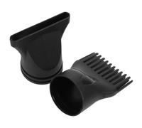 MOLUCKFU Beccuccio Phon Silicone 2pezzi in Plastico Nero, Accessorio Diffusore per Asciugacapelli Compatibilità Ampia e Facile da Usare, per Routine di Cura dei Chioma e Styling
