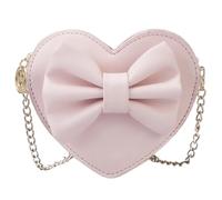 MOLUCKFU Borsa P rosa Catena in Pu a Forma di Cuore a Tracolla | 1 Pezzo, per Ragazze, Stile Elegante e Chic, Facile da Portare e Aprire, per Diverse Occasioni