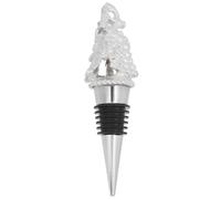 MOLUCKFU Bottle Stopper Grape Design in Lega Argento, Wine Plug Riutilizzabile per Bottiglie di Vino, Olio e Aceto, per Bar