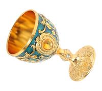 MOLUCKFU Calice Medievale in Metallo Dorato Resistente, Bicchierini Retrò per Cocktail e Vino, Coppa da Meditazione e Cerimoniale Decorativa per Casa e Feste Halloween