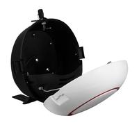 MOLUCKFU Contenitore Posteriore Moto Bianco con Schienalino Morbido Baule da Viaggio Resistente alle Intemperie con Serratura Sicura Adatto Scooter Elettrici e Moto per Uso Quotidiano e