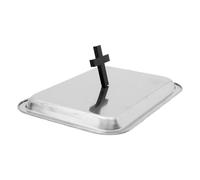 MOLUCKFU Coperchio in Acciaio per Vassoio Comunione e Piatti Pane Copertura a Cupola Presa Sicura per Feste Battesimo e Forniture Religiose Pulizia Facile e Resistenza per Eventi Chiesa