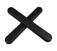 MOLUCKFU Coppia di Coperture per Braccioli in Abs per Sedia a Rotelle Nero 2 Pezzi Facili da Pulire Distanza Fori 22,5 Cm per Sollievo Affaticamento Gomito