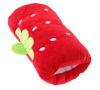 MOLUCKFU Cuscino Di Peluche Forma Di Fragola Morbido Cuscino Riscaldante Per Ragazzo Ragazza Decorazione Adorabile Per Stanze Giocattolo Multifunzionale Plush Rosso