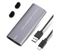 MOLUCKFU Custodia per SSD Estremo, Case per Disco Rigido Solido Type-c 3.1, Nvme Ngff Dual Protocollo, per Laptop e Smart Tv, Uso Ufficio