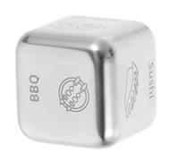 MOLUCKFU Dadi Decisione Alimentare in Acciaio Inox per Cena Divertente Dadi da Gioco senza Batterie Versatile per Famiglia e Feste