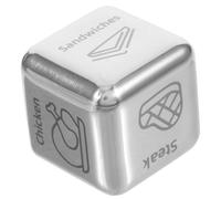 MOLUCKFU Dadi Decisione Pasti in Metallo per Cene e Riunioni Gioco Multifunzione per Scegliere Cibo e Nuove Ricette per Serate con Amici e Appuntamenti