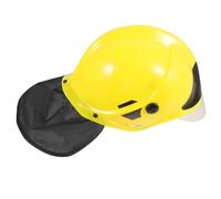 MOLUCKFU Elmetto Pompiere Cosplay Giallo Leggero per Costume e Feste Accessorio Vigile del Fuoco per Halloween e Carnevale Cappello Performer per Adulti