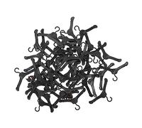 MOLUCKFU Grucce per Vestiti per Bambole in Plastica 50 Pezzi Appendiabiti in Miniatura per Casa delle Bambole Accessori per Ragazzo Ragazza per Organizzare Set Compatto e Resistente