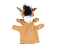 MOLUCKFU Guanto Peluche Animale a Cinque Dita Morbido e Confortevole in Peluche Corto e Cotone Pp per Narrazione e Gioco Educativo