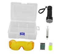 MOLUCKFU Kit Completo Per Il Rilevamento Delle Perdite Di Aria Condizionata Dellauto Strumento Di Prova Per La Perdita Di Torcia Elettrica Per La Riparazione Del Veicolo