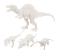 MOLUCKFU Kit Lavoretti Dinosauri 4 Pezzi Modelli 3D da Colorare Giocattoli Fai da Te per Bambini Regali di Natale 8-12 Anni Bomboniere