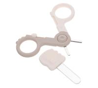 MOLUCKFU Kit Tagliaunghie e Manico Antiscivolo per Ragazzo Ragazza e Ragazzo Ragazza Cura Delicata e Taglio Preciso delle Unghie a Casa Lama in Acciaio Inossidabile