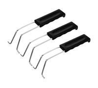 MOLUCKFU Maniglia per Cestello Friggitrice 3 Pezzi Impugnatura Lunga Antiscivolo Resistente al Calore, Accessorio Ricambio Compatibile per Cucina e Manico Cestello da Frittura