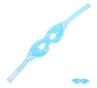 MOLUCKFU Maschera Per Gli Occhi in Gel Rinfrescante e Impacco Caldo Freddo Riutilizzabile Per Sollievo Da Affaticamento e Gonfiore, Copertura Occhi in Pvc Bifacciale Cotone, Per Studenti e Impiegati