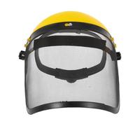 MOLUCKFU Maschera protettiva per tosaerba in rete metallica, giallo, plastico e ferro, anti-schizzi e protezione metallica per tasks requiring facial protection