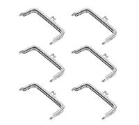 MOLUCKFU Metal Purse Frame, Accessori Borse Fai da, Superficie Liscia, Ferro e Lega, 6 Pezzi, per Borse di Paglia e Portamonete