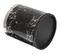MOLUCKFU Nero Cestino Rifiuti in Plastica Effetto Marmo 10l per Bagno | Angolo Compatto per Casa e Ufficio, Facile Pulizia, Stile Moderno, per Briciole e Giochi