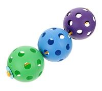 MOLUCKFU Pallina Forata Resistente e Leggera per Gioco Educativo Sensoriale in Plastica Divertente Giocattolo Tattile per Ragazzi e Ragazze per Sviluppare Abilità di Presa e Coordinazione