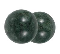 MOLUCKFU Palline da Massaggio la Terapia Antistress 2 Pezzi per Esercizi Manuali in Jade e Rilassamento, Design Lucidato Decorativo a Casa