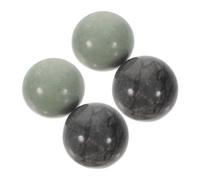 MOLUCKFU Palline Rotanti per Esercizi Manuali in Marmo, Set da 4 Pezzi, 4 Pollici, Design Liscio e Lucido, Massaggiatori per Mani per Alleviare Fatica e Stress
