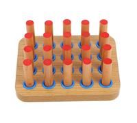 MOLUCKFU Pannello in Legno per Riabilitazione Mano e Esercizi Dita Allenatore Coordinazione Occhio-Mano Strumento Robusto e Facile da Usare per Terapia e Recupero Neurologico