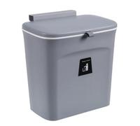 MOLUCKFU Pattumiera e Design Salvaspazio in Plastica per Cucina da Parete con Coperchio Scorrevole per Sacchetti della Spazzatura in Cucina e Soggiorno