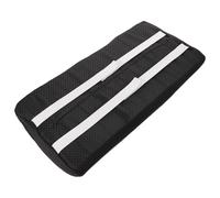 MOLUCKFU Poggiagambe Supporto Duraturo Semicircolare Ergonomico Cuscino in Poliuretano e Fleece Nero per Elevazione Gambe per Viaggi e Lettura Prolungata