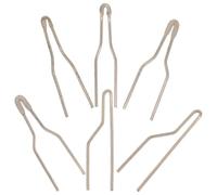 MOLUCKFU Punte Pirografo per Legno di Ricambio, 6 Pezzi, Oro | Tre Specifiche Diverse, Forme Assortite, per Progetti Artistici ed Elettronica
