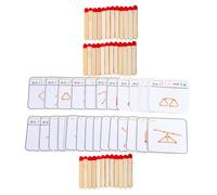 MOLUCKFU Puzzle Educativo in Legno per 2-4 Anni Gioco di Pensiero Logico e Abbinamento Colori Giocattolo Didattico per Sviluppo Capacità Motorie e Riconoscimento Forme