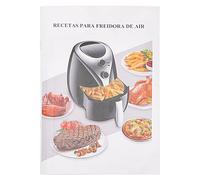 MOLUCKFU Ricettario per Friggitrice ad Aria in Inglese Libro di Cucina Portatile Ricette Alimentari per Uso Domestico Accessori Friggitrice per Cucina Facile e Veloce