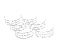 MOLUCKFU Righello Flessibile per Sopracciglia 6 Pezzi in Pvc Trasparente, Strumento di Mappatura e Posizionamento per Tatuaggi, Guida Portatile per Modellatura Sopracciglia Professionisti